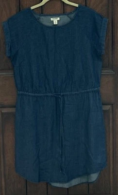 Vestido para mujer OLD NAVY manga corta pequeño denim cintura elástica azul pulóver usado en excelente estado Foto 1 de 4