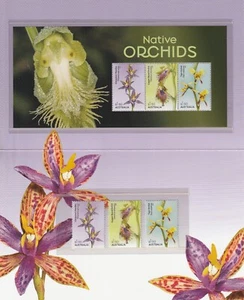 Australia 2025 : Native Orchids. Stamp pack. Contains Design Set Plus Mini-Sheet - Bild 1 von 2