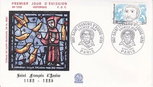 Enveloppe 1er jour 1259 1982 Saint François d'Assise - Imagen 1 de 2