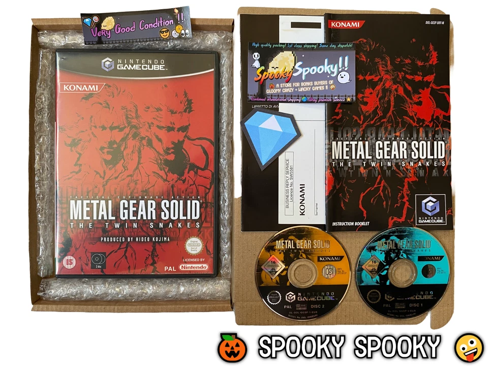 Metal Gear Solid The Twin Snakes Gamecube - UK PAL VGC CIB Reg & Natural Discs - Image 1 of 4