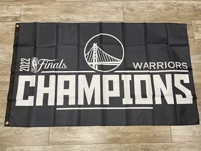 Golden State Warriors 2022 CHAMPIONS 3x5 Ft Banner Flag 2022 Playoffs The Finals - Image 1 of 3