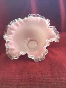 FENTON HELLROSA KUNSTGLAS RÜSCHENSCHALE - Bild 1 von 12