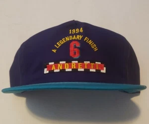 Mario Andretti 1994 "A Legendary Finish" Snapback Hat Texaco Valvoline Racing - Picture 1 of 7