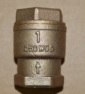 Legend Valve 1" Bronze In-line Check Valve Threaded Ends 105-445 - Picture 1 of 4