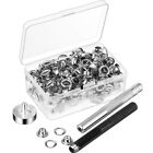 100Pcs Metal Set 7Mm Grommet s Kit with Mounting Punch Rod for DIY AS9E6