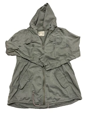 Chaqueta con Capucha Ruff Talla Pequeña Verde Manga Larga 2 Cremallera Completa para Mujer Foto 1 de 4