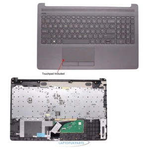 Nuevo repuesto para HP 15-DB0016NS negro reposamanos teclado táctil Reino Unido funda superior - Imagen 1 de 4