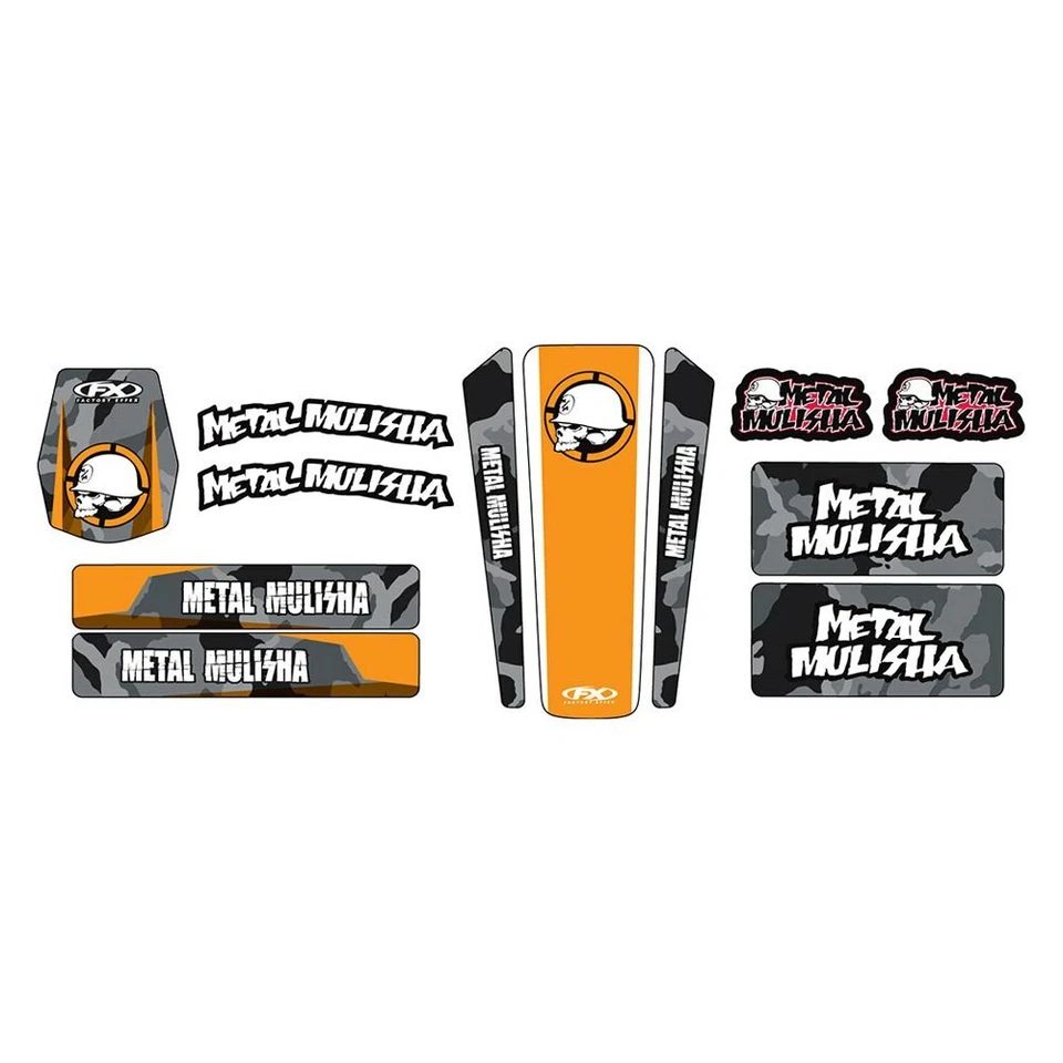 Factory Effex Metal Mulisha Decal Sticker Fender Swingarm Fork Trim Kit 21-50560 - Image 1 of 1