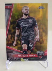 2024 TOPPS CHROME MLS MATEUSZ KLICH GOLD LAVA #166 D.C. UNITED - Picture 1 of 2