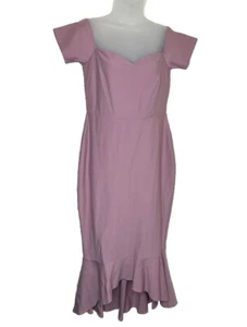 Lulus Maxikleid Damen Large Kurzarm Stretch Volantsaum Balletcore Party - Bild 1 von 12