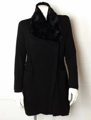 Chaqueta túnica jersey suave negra Zenergy By Chico's para dama talla 1 (pequeña) Foto 1 de 4