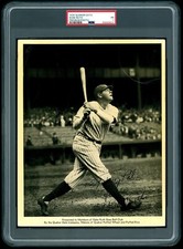 BABE RUTH 1934 Quaker Oats Premium Photo PSA 1 Creases NEW YORK YANKEES HOF 9624
