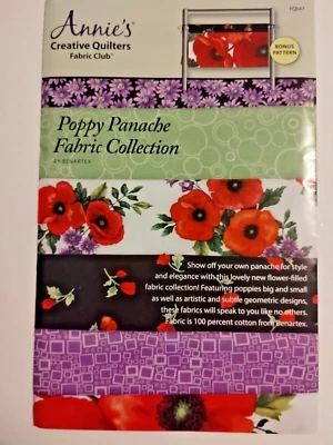 Annie's Creative Quilters Fabric Kit Poppy Panache Reversible Walker Bag FQ047 - Image 1 of 4