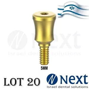 Lot x 20 Healing cap Concave abutment titanium 5 mm - Picture 1 of 3