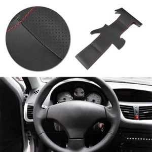 Rote Stich Lenkradbezug Leder Lenkradhülle Für Peugeot 206 07-09 207 Citroen C2 - Bild 1 von 7