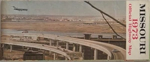 Missouri Highway Map 1973 Official State Travel Guide Brochure Airport View - Picture 1 of 2