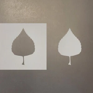 Birch Leaf Plastic Mylar Stencil Airbrush Painting Art Supplies - Picture 1 of 1