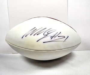 Willis McGahee signierte Wilson White Panel Fußballscheine Ravens Broncos Browns - Bild 1 von 11