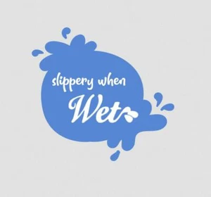 Slipper When Wet Temporary Tattoo - Picture 1 of 1