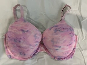 Pink Demi Bra from Victoria's Secret Sz 36DD - Underwire support - Tie Dye look - Picture 1 of 4