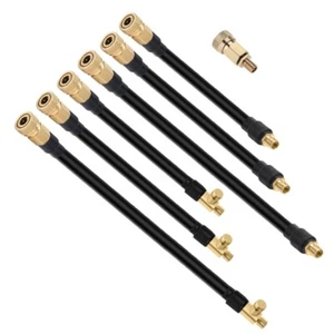 Car Air Tyre Tire Chuck Inflator Pump Hose Adapter Valve Connector Tool Clip - Bild 1 von 13