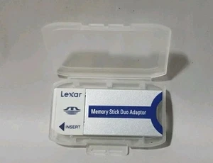 Lexar Memory Stick Duo Adaptor Pro Duo Card For Sony Camera- Free Shipping - Picture 1 of 1