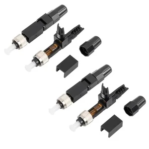 New 4pcs/Set Embedded Single Mode FC UPC Fiber Optic Fast Connector Accessories - Photo 1/13