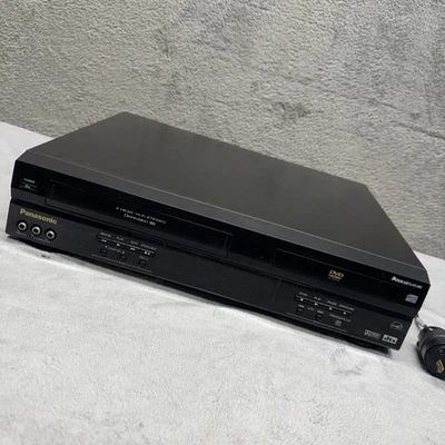 Panasonic PV-D4743 Black DVD VCR VHS 4-Head Hi-Fi Combo Player No Remote Tested - Image 1 of 4