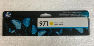 Cartucho de tinta amarillo genuino OEM HP 971 CN624AM / nuevo - caducidad 21/07 - Imagen 1 de 3