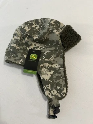 СОВЕРШЕННО новый с ярлыками цифровой камуфляж John Deere траппер шляпа - Изображение 1 из 2