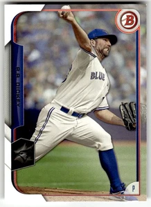 2015 Bowman #78 R.A. Dickey Toronto Blue Jays Baseball - Picture 1 of 2