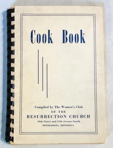 Vintage Cookbook 1944 40s Resurrection Church Minneapolis Minnesota MN Spiral SC - Bild 1 von 9