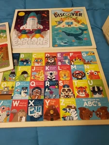 Toys Puzzles Set/7 Lg. pcs. Seasons Alphabet Space Sea - Picture 1 of 4
