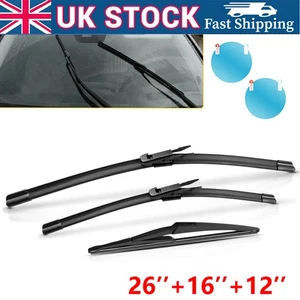 3Pcs For Vauxhall Corsa D 2006-2014 Front and Rear Wiper Blade Set Left & Right - Picture 1 of 14