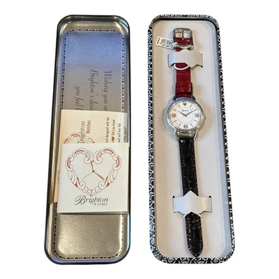 Brighton Watch Helsinki Reversible Black & Red W10450 New in Box Womens Watch - Image 1 of 4