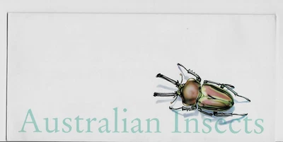 STAMPS; AUSTRALIAN INSECTS, 4 POST CARDS, 43C, 43C, 80C, 1$ '  MINT  NICE - Image 1 of 3
