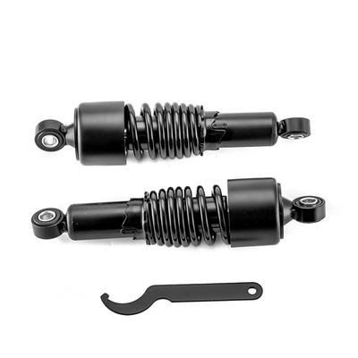 Amortiguadores de suspensión trasera ajustables de precarga de 10,5" para Harley Sportster 883 y 1200 Foto 1 de 4