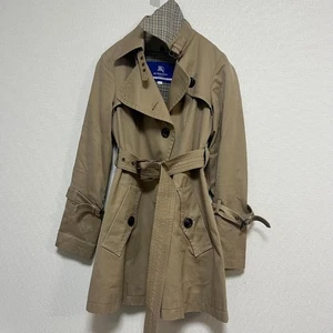 Gabardina individual Burberry etiqueta azul con cinturón beige para mujer 36 talla XS de EE. UU. - Imagen 1 de 11