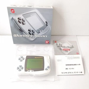 Bandai WonderSwan Pearl White Handheld Game Console Used Tested - Picture 1 of 8