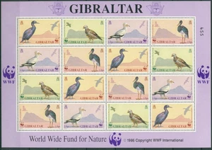 Gibraltar 1991 Naturschutz: Vögel Storch Felsenhuhn 619/22 K postfrisch (C30953) - Picture 1 of 1