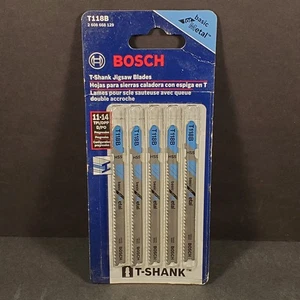 BOSCH #T118B T-SHANK JIG SAW BLADES 11-14 TPI/DPPD/PO HSS 3.5" NOS - Picture 1 of 7