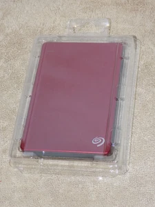 Seagate 1TB Backup Plus Slim External Drive Red w USB - Picture 1 of 3