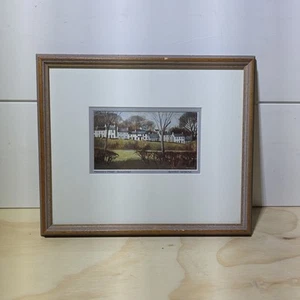 Alistair Anderson Print Polnoon Street Eaglesham 1984 Framed 11 X 10 - Picture 1 of 9