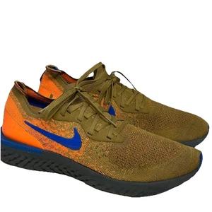 Nike Epic React Flyknit Laufschuhe Herren 12 Braun Orange Blau Turnschuhe AV8068 - Bild 1 von 9