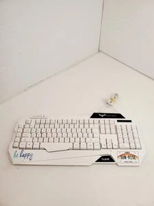 Gaming Keyboard Mouse Magic Eagle Havit Rainbow Backlit Model HV-KB558CM White - Picture 1 of 9
