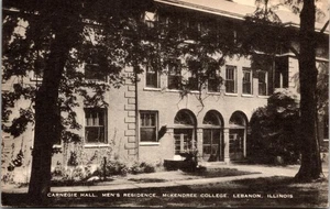 Artvue Postcard IL Lebanon Carnegie Hall Men's Residence McKendree College V151 - Picture 1 of 2