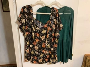 Torrid women's size 3 blouse with floral print and green size 2 You get both! - Picture 1 of 12