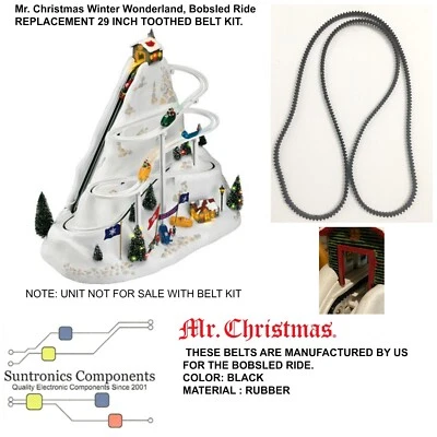 MR CHRISTMAS " Bobsled ride" -REPLACEMENT PART - 29 inch large toothed belt - Image 1 of 4