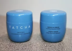 2 x TATCHA Indigo Overnight Repair Serum In Cream 0.34oz 10mL Travel Size = 0.68 - Picture 1 of 1