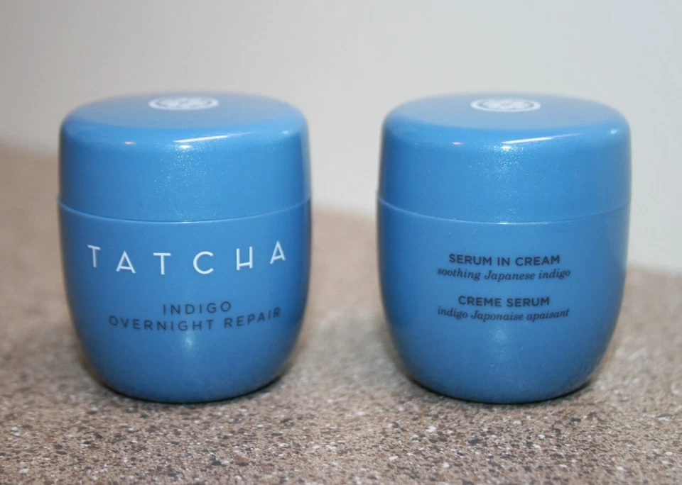 2 x TATCHA Indigo Overnight Repair Serum In Cream 0.34oz 10mL Travel Size = 0.68 - Image 1 of 1